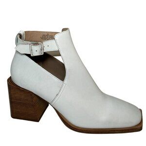 Free People Brady Buckle Clog Cut Out Bootie Boots Leather Size 41, 9.5 New